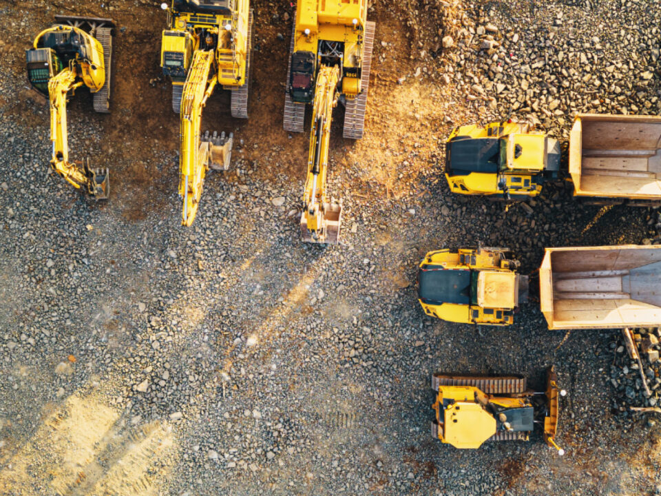 Image of various construction equipment items onsite