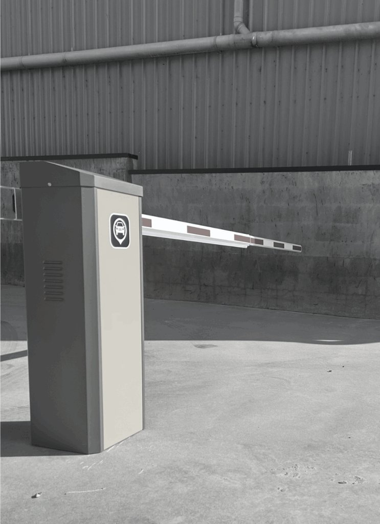 Simpel's site access boomgate onsite